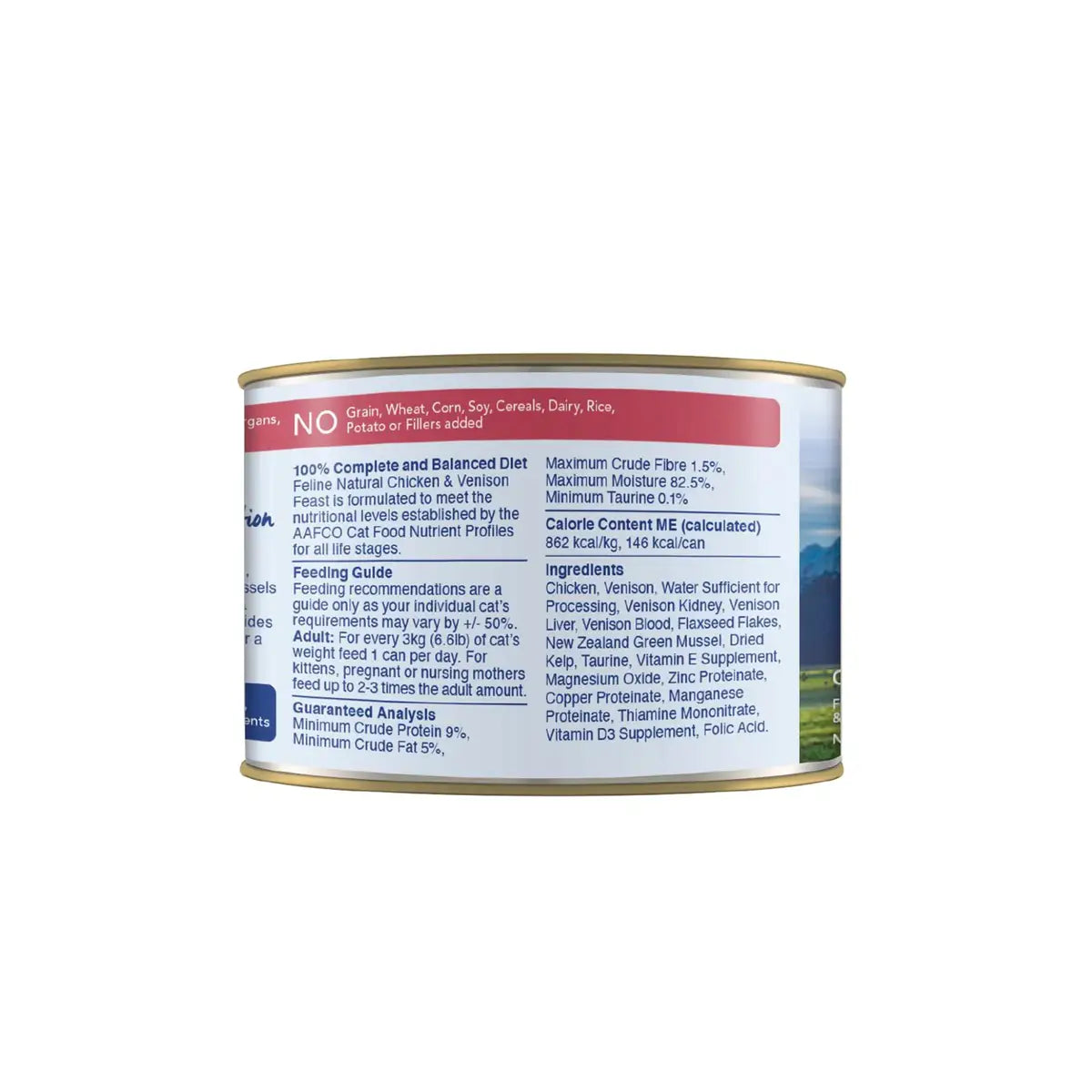 Feline Natural Canned Cat Food - Chicken & Venison