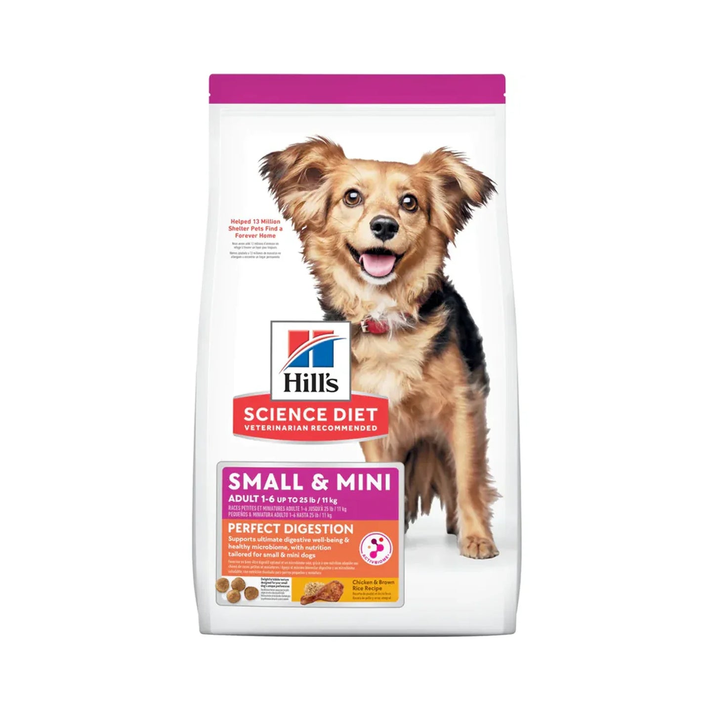Hill's Science Diet (Specialty) - Perfect Digestion Canine Adult 1+ Small Bite Chicken, Brown Rice & Whole Oats