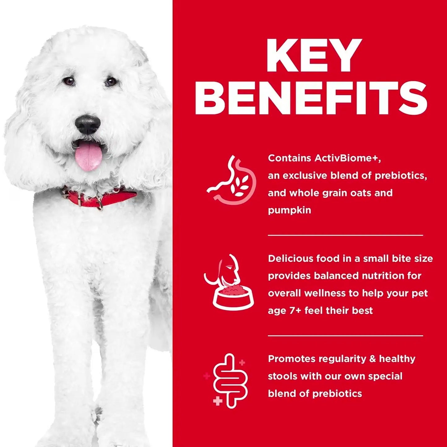 Hill's Science Diet (Specialty) - Perfect Digestion Canine Adult 7+ Small Bite Chicken, Whole Oats& Brown Rice 3.5lbs