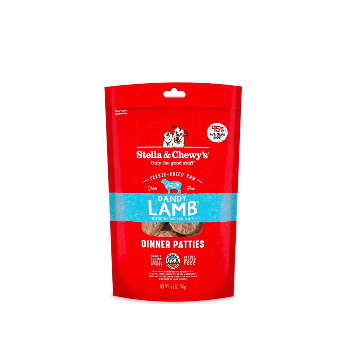 Stella & Chewy's - Freeze Dried Dandy Lamb Dinner Patties - Vetopia