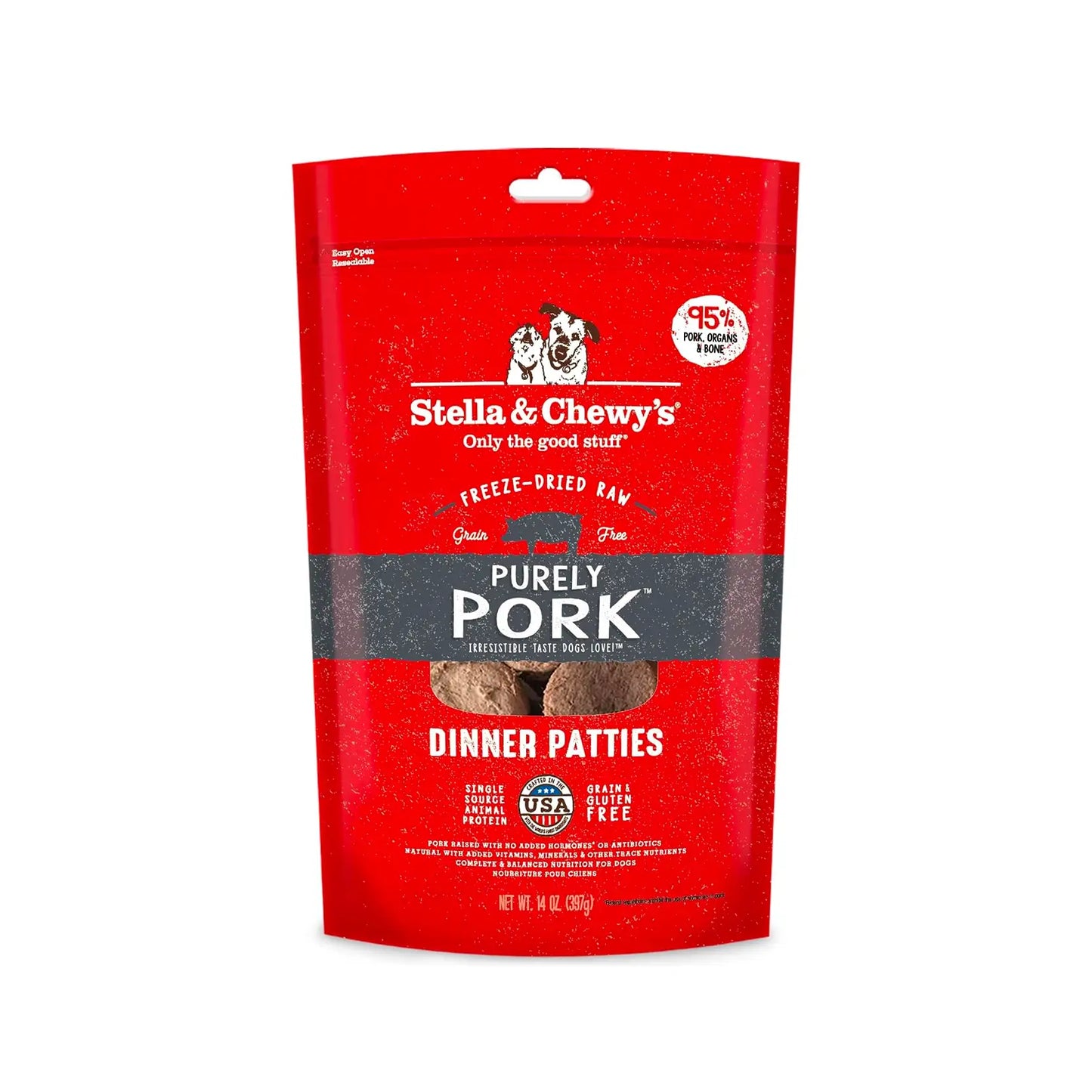 Stella & Chewy's - Freeze Dried Purely Pork Dinner Patties