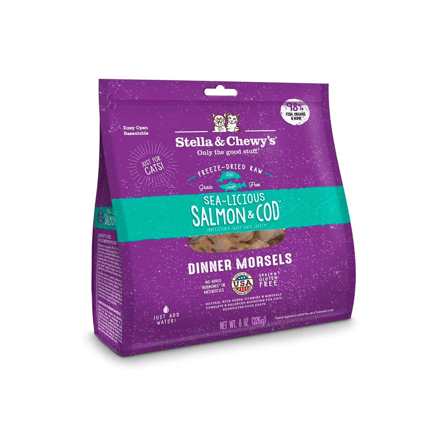 Stella & Chewy's - Freeze Dried Sea Licious Salmon & Cod Dinners Morsels (Cats)
