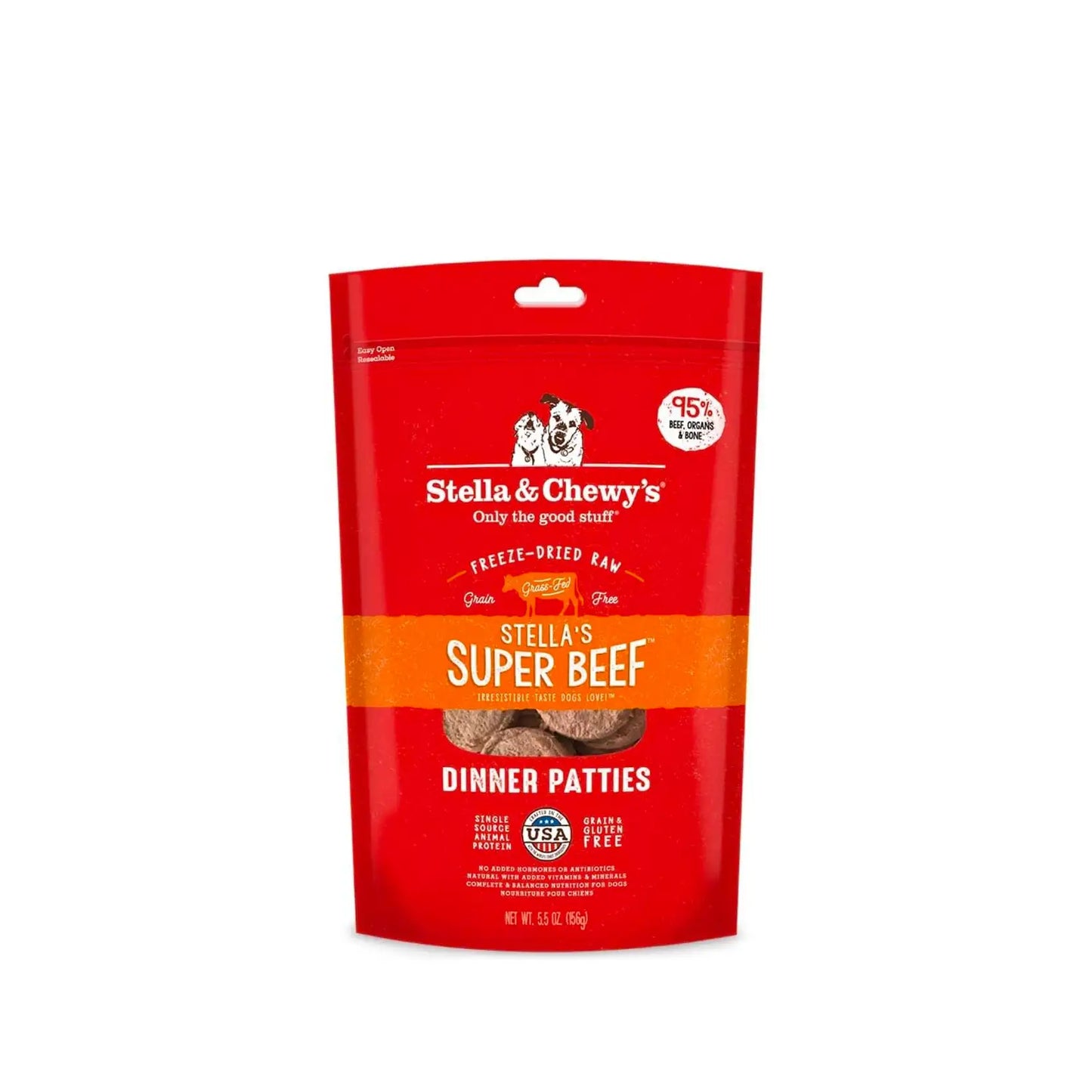 Stella & Chewy's - Freeze Dried Stella's Super Beef Dinner Patties - Vetopia