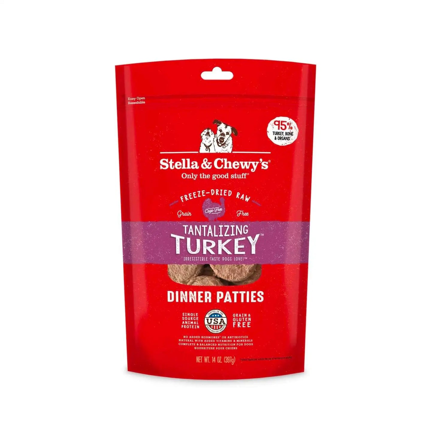 Stella & Chewy's - Freeze Dried Tantalizing Turkey Dinner Patties