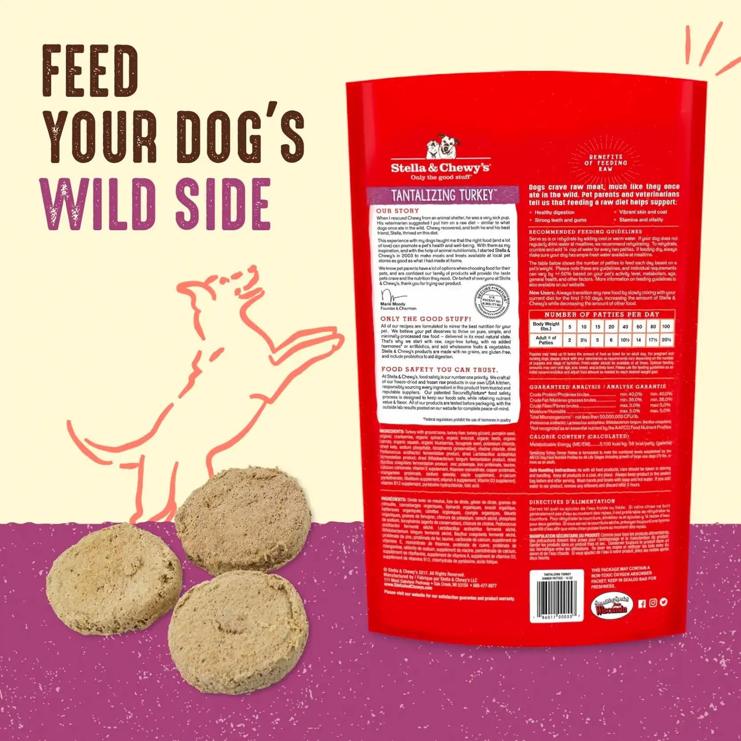 Stella & Chewy's - Freeze Dried Tantalizing Turkey Dinner Patties