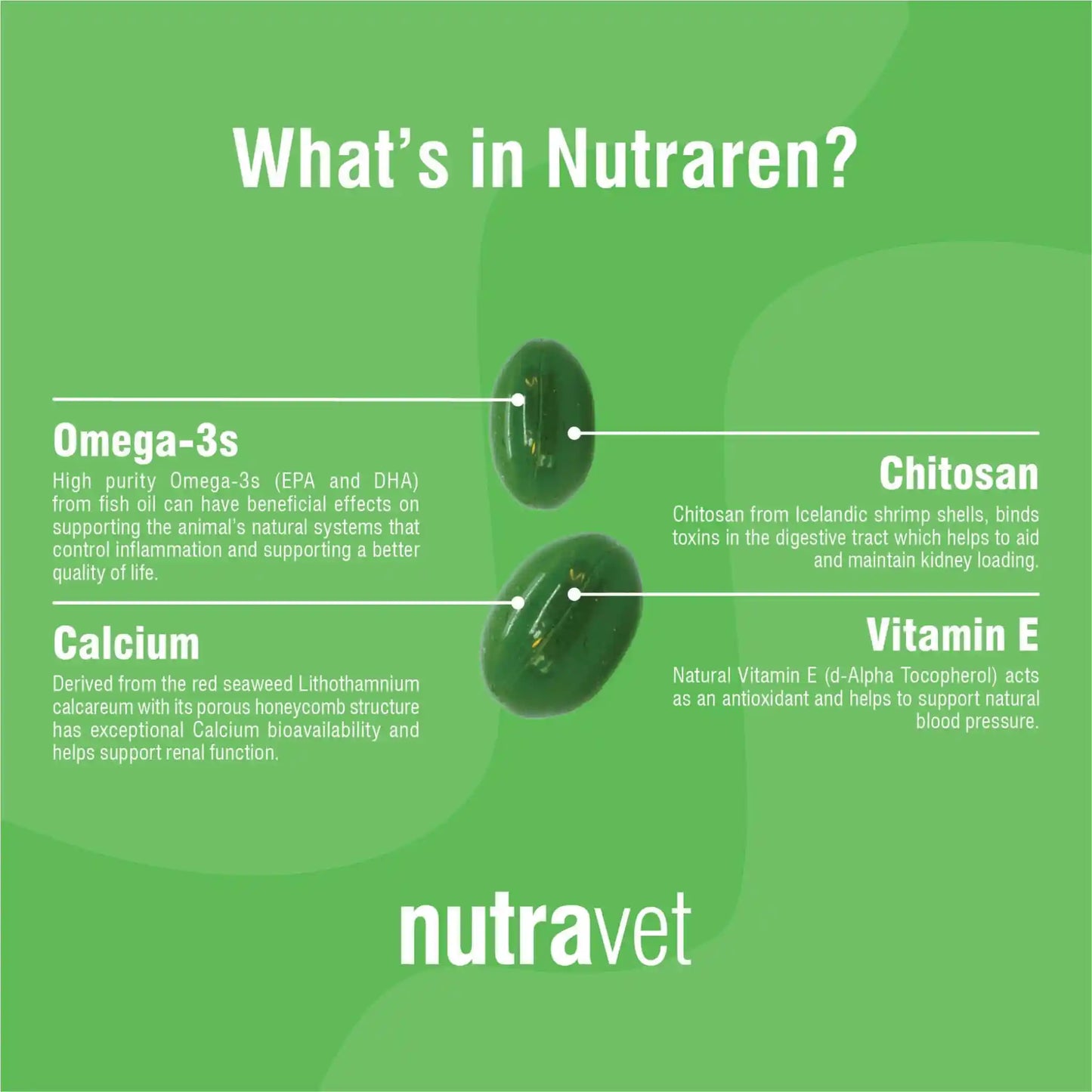 Nutraren (Kidney Supplement for Dogs & Cats) 45 caps