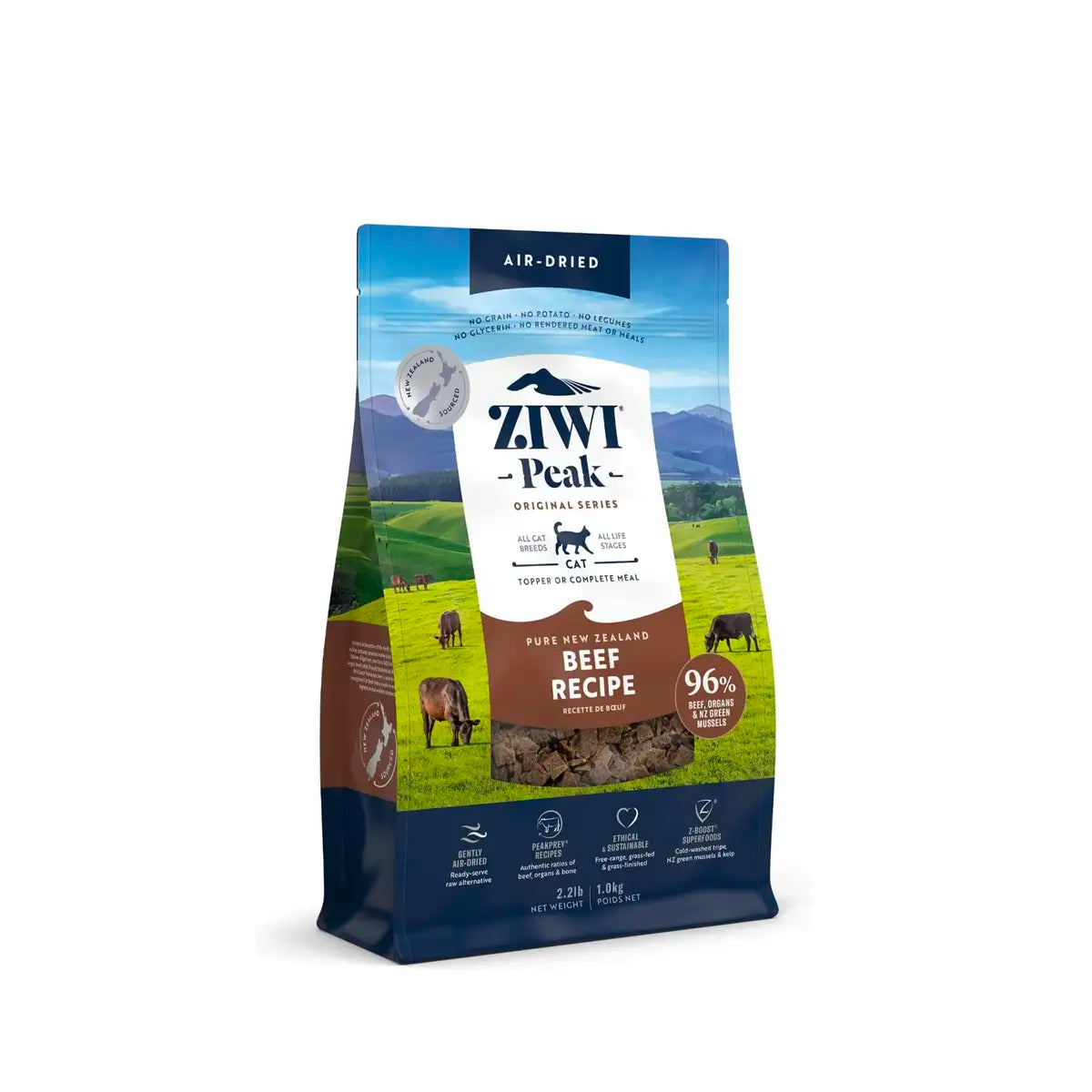 ZiwiPeak Air-Dried Cat Food - Beef Recipe