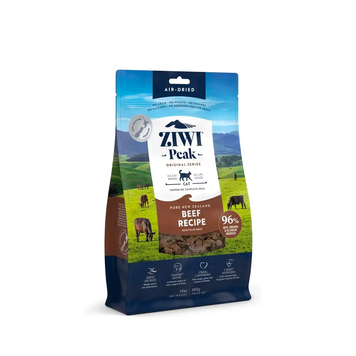 ZiwiPeak Air-Dried Cat Food - Beef Recipe