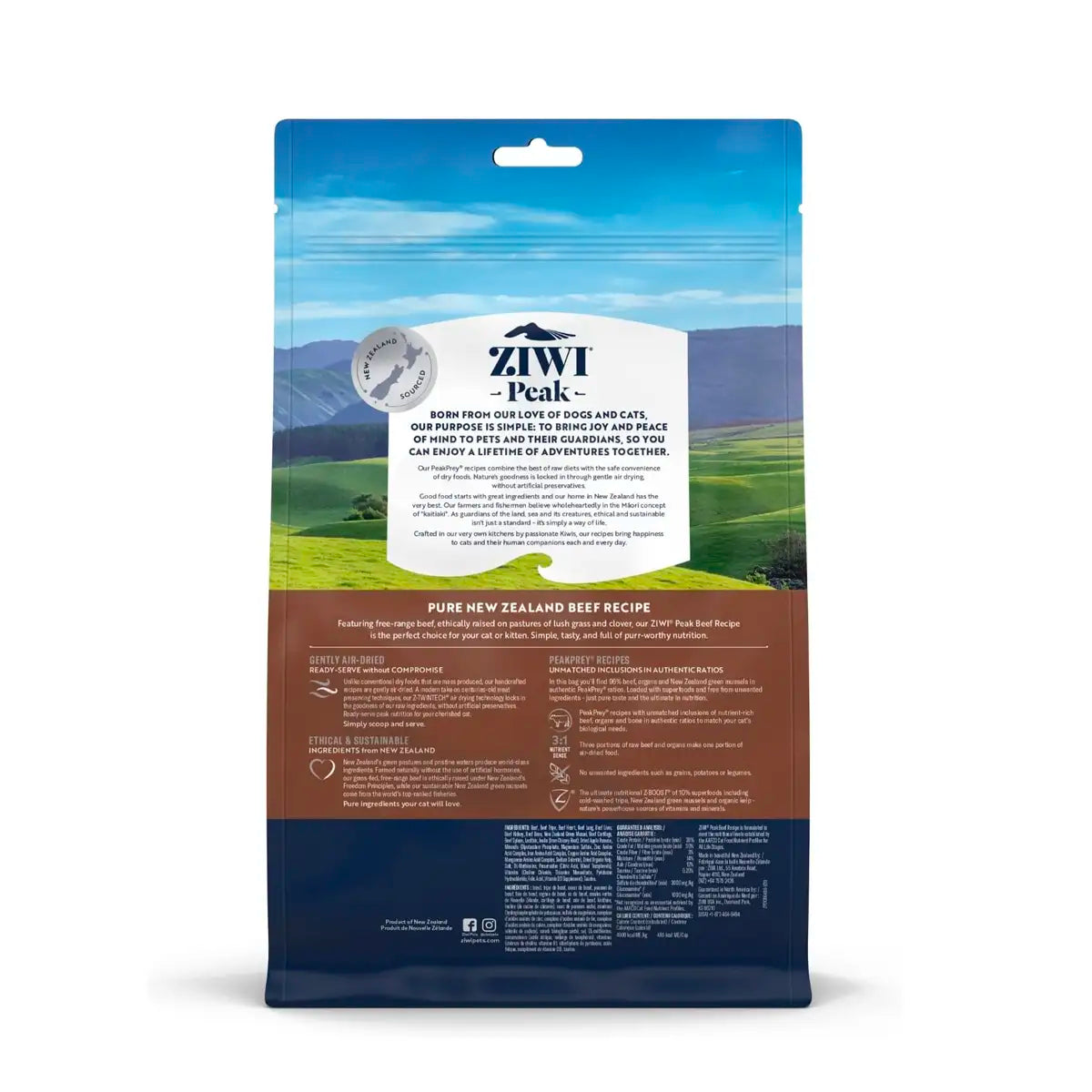 ZiwiPeak Air-Dried Cat Food - Beef Recipe