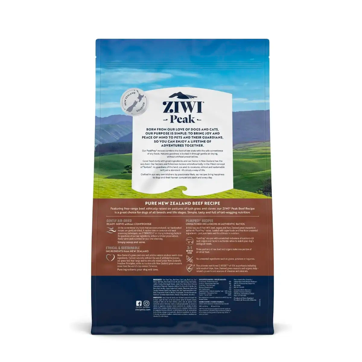 ZIWI® Peak | Air-Dried Beef Recipe for Dogs | Vetopia