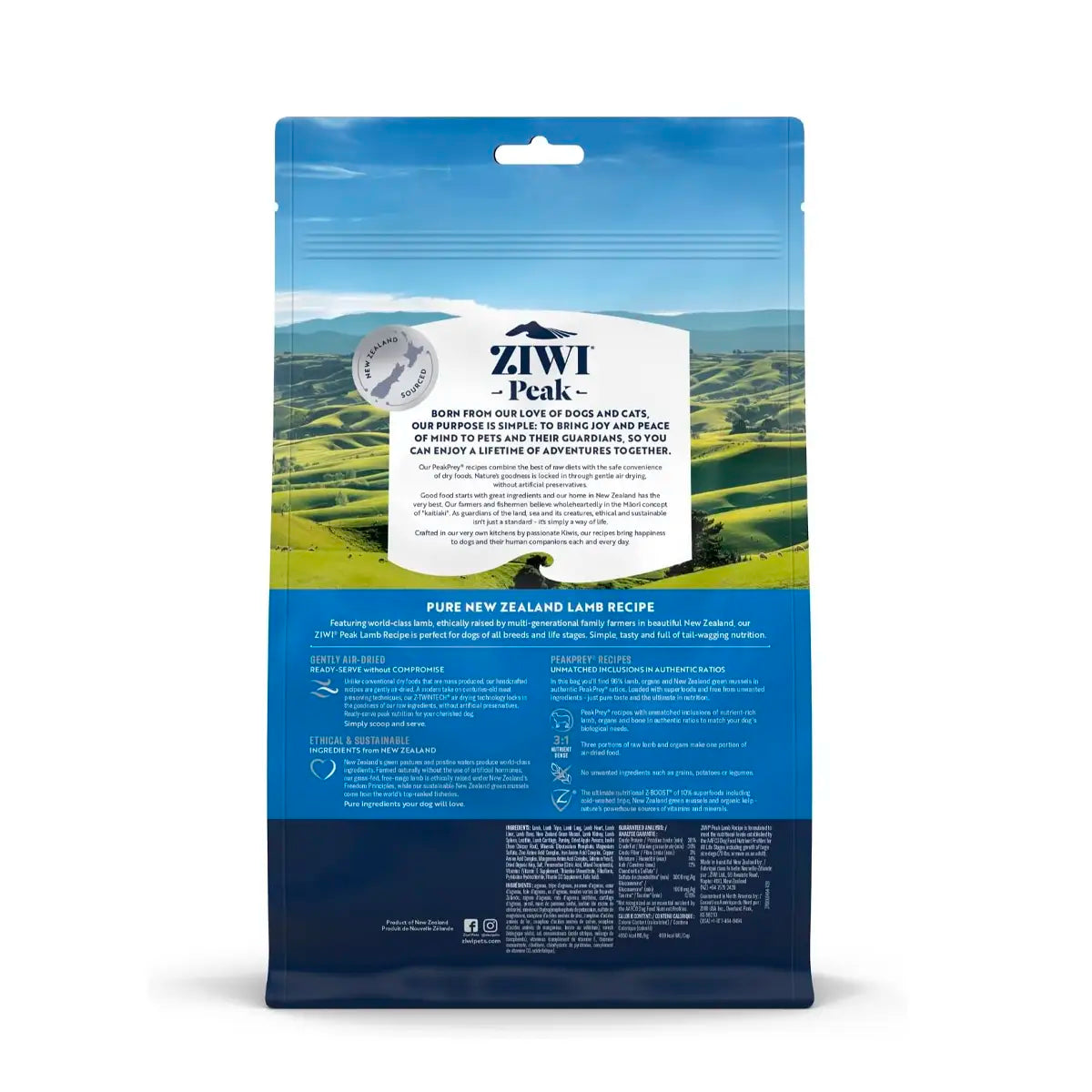ZiwiPeak Air-Dried Dog Food - Lamb