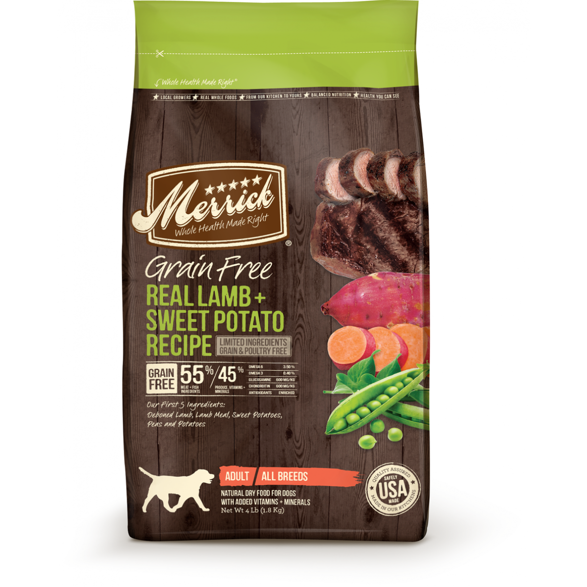 Merrick Grain Free - Real Lamb & Sweet Potato Recipe 4lbs