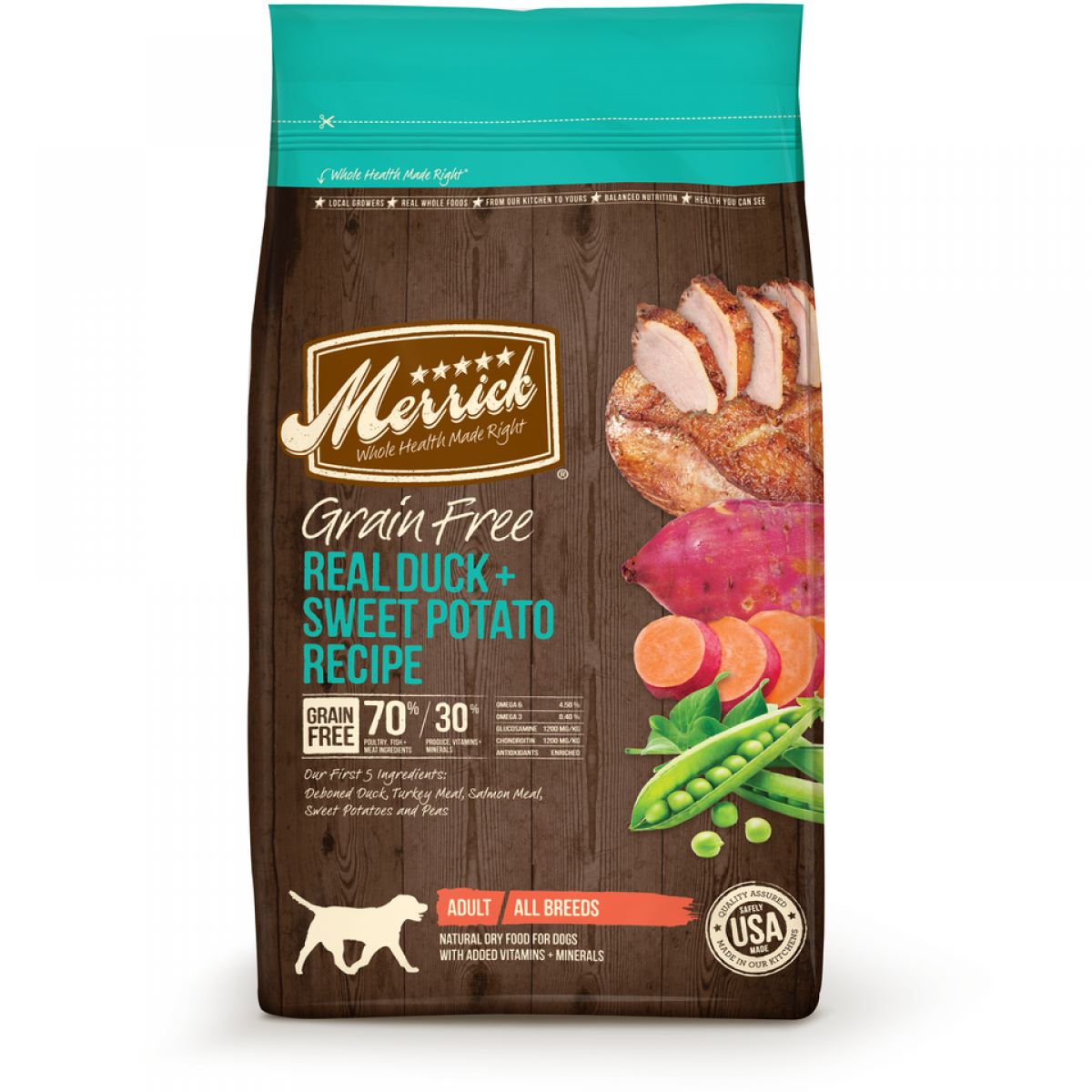 Merrick Grain Free - Real Duck & Sweet Potato Recipe 22lbs