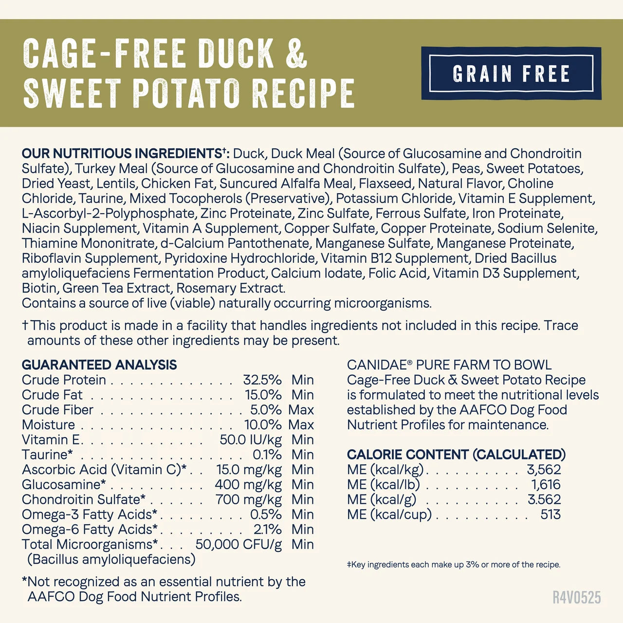 Canidae | PURE Dry Dog Food Duck & Sweet Potato | Vetopia