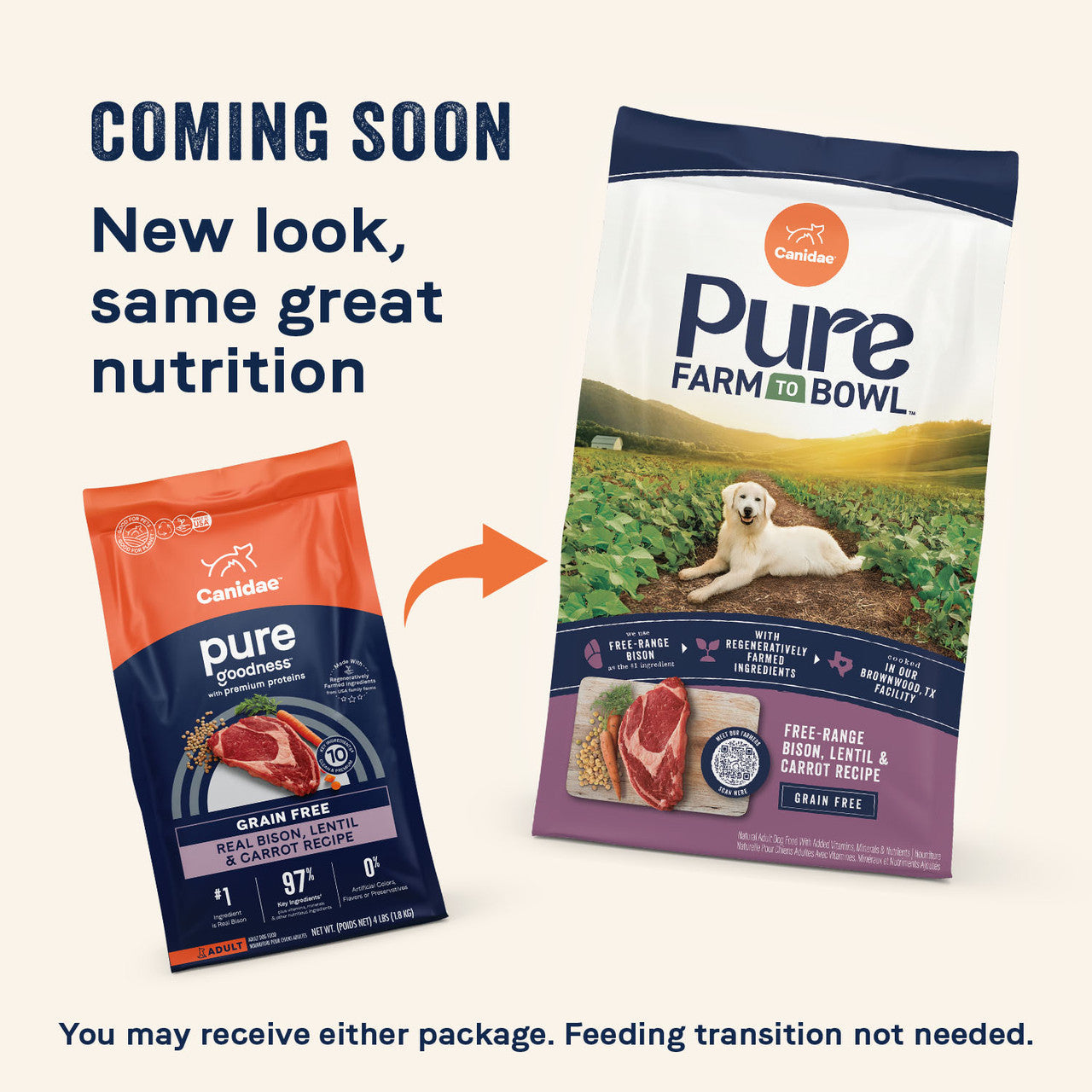 Canidae | PURE Dry Dog Food Grain Free Bison | Vetopia