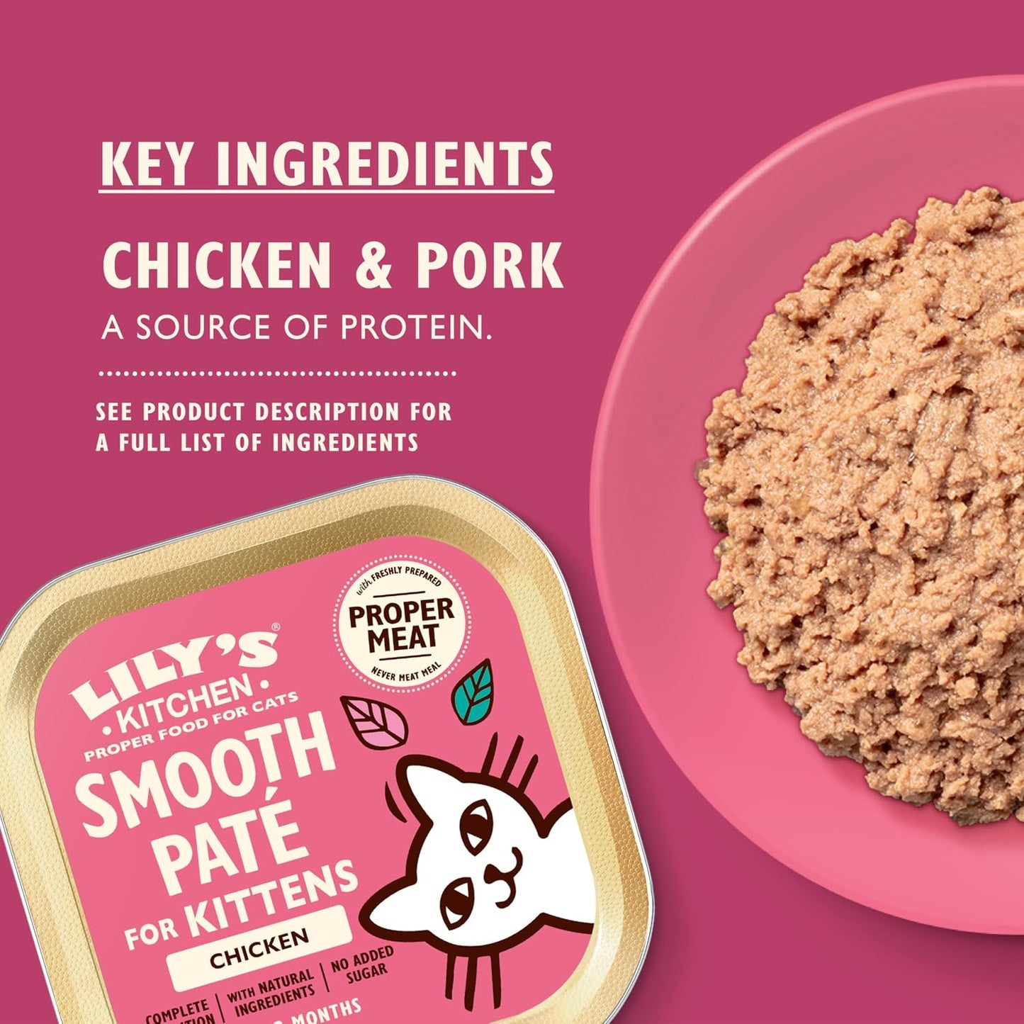 Lily's Kitchen - Cat Wet Food - Chicken Paté for Kittens - Vetopia