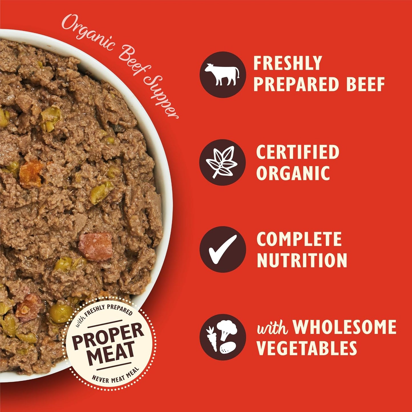 Lily's Kitchen - Wet Food For Dogs - Organic Beef Supper 150g