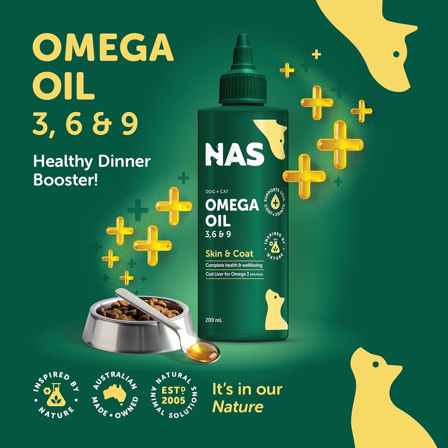 Natural Animal Solutions | Omega Oil 3, 6 & 9 for Dogs | Vetopia
