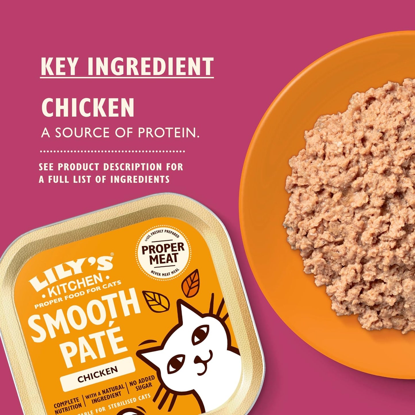 Lily's Kitchen - Wet Food For Cats - Organic Chicken Paté - Vetopia