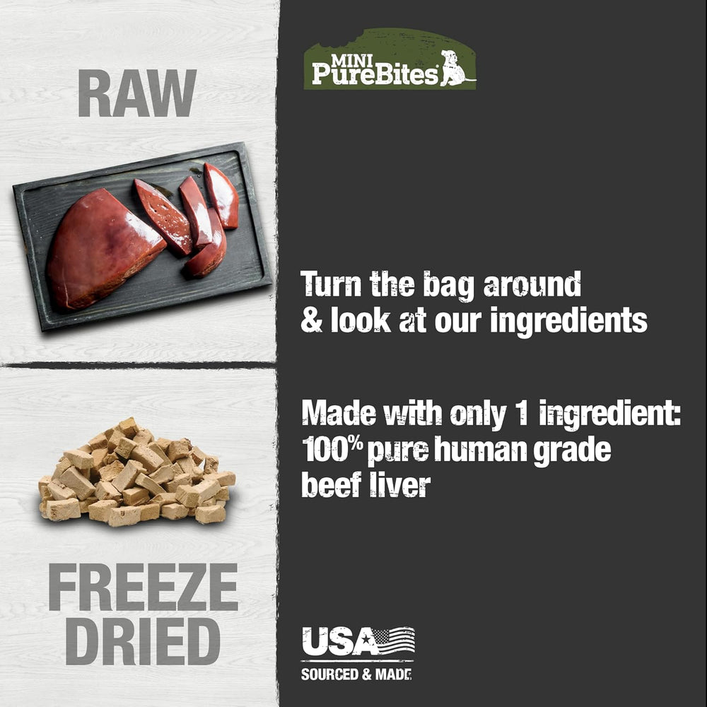 PureBites - Freeze Dried Mini Training Treats - Beef Liver 85g