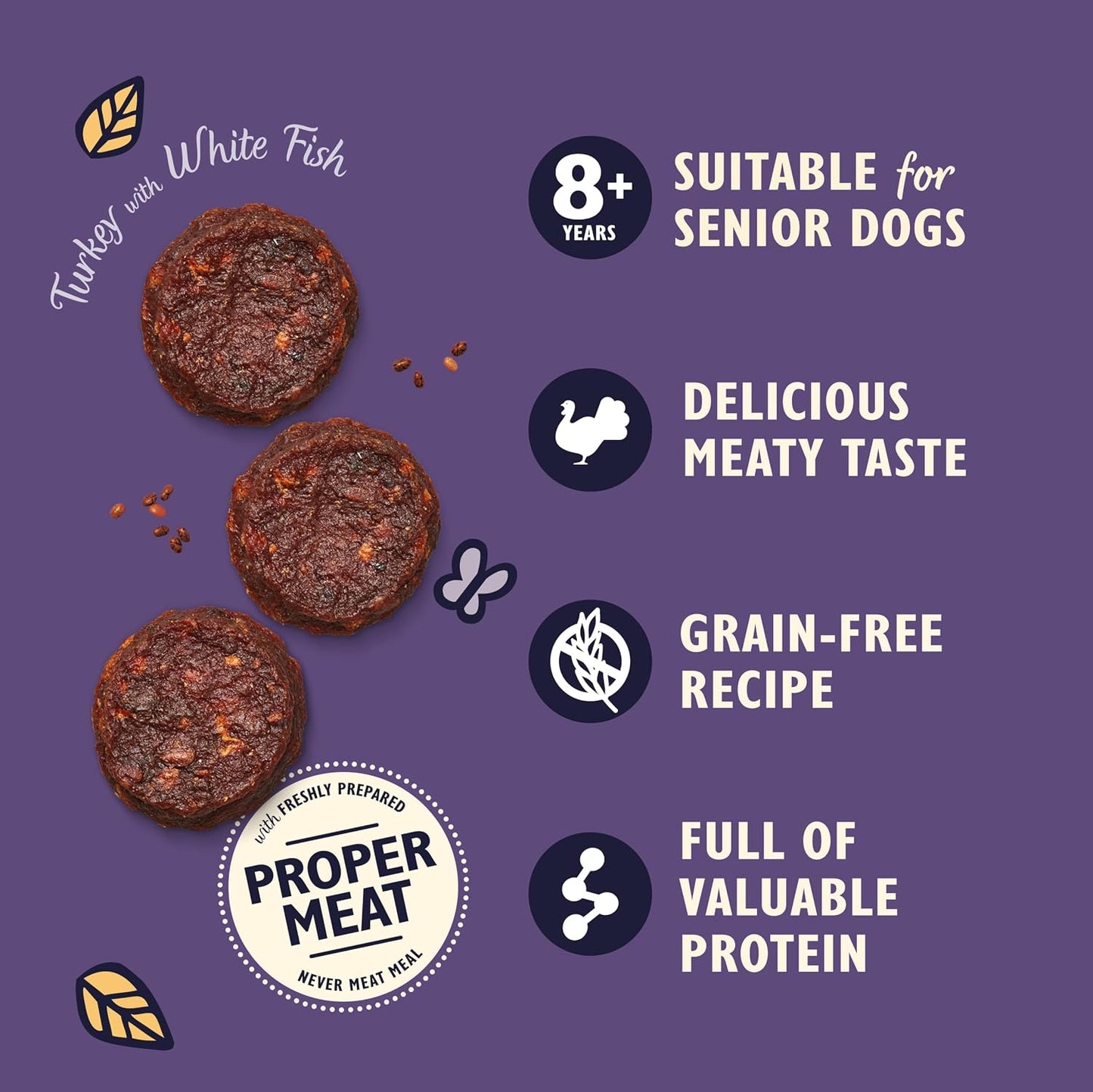 Lily's Kitchen - Senior Turkey & White Fish Bites 70g - Vetopia
