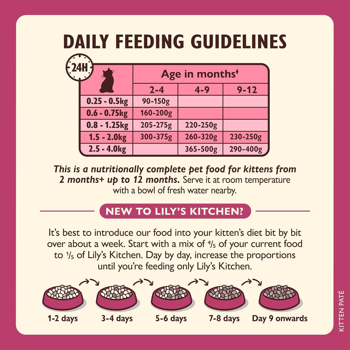 Lily's Kitchen - Cat Wet Food - Chicken Paté for Kittens - Vetopia