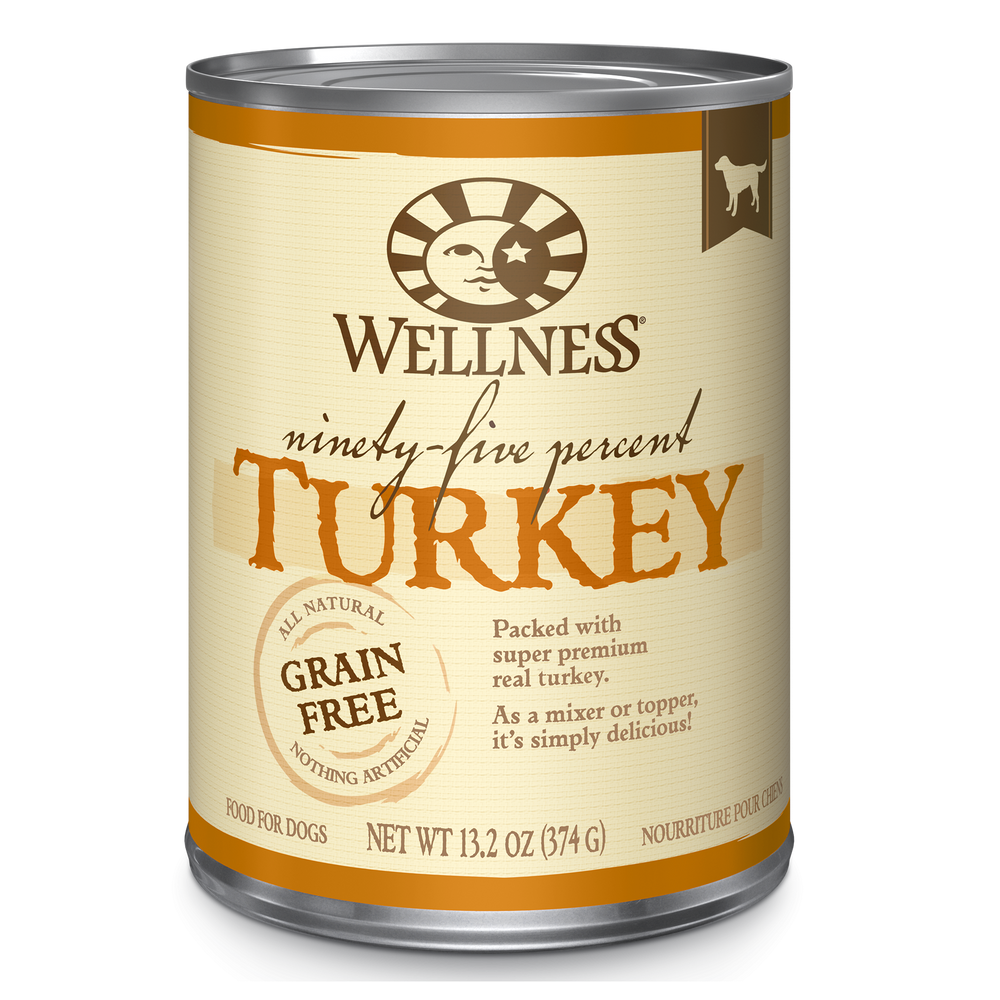 Wellness 95% Turkey & Grain Free Topper For Dogs 13.2oz