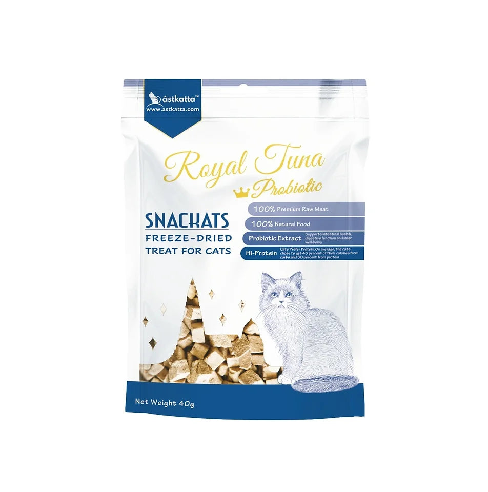 Astkatta - Freeze Dried Treats with Supplement - Royal Tuna & Probiotic 40g