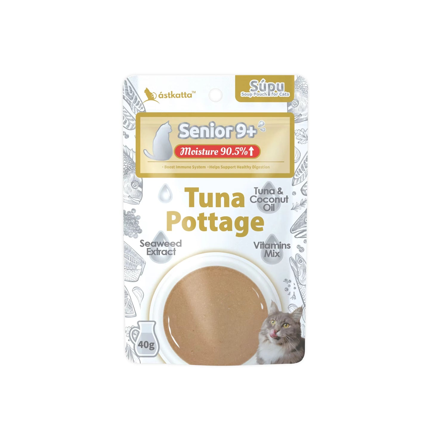 Astkatta - Hydrate Senior 9+ Tuna Pottage Soup Pouch 40g