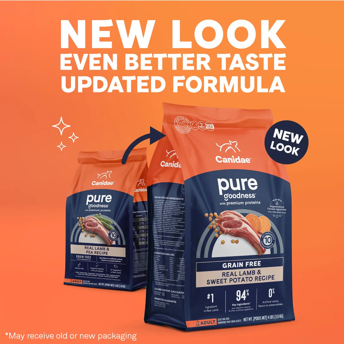 Canidae PURE Grain Free Dry Dog Food - Lamb &Sweet Potato