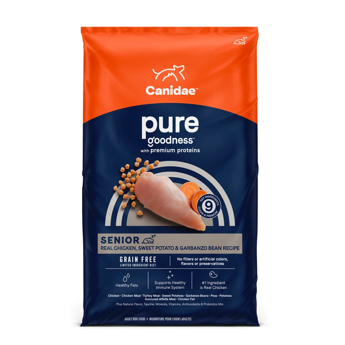 Canidae | PURE Senior Dry Dog Food Grain Free Chicken | Vetopia