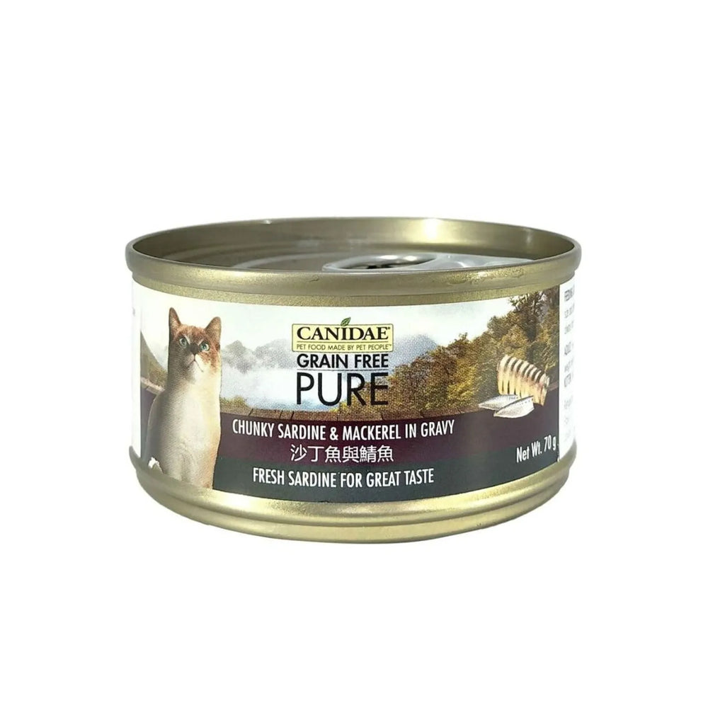 Canidae Pure Canned food for Cat - Chunky Sardine & Mackerel in gravy 70g