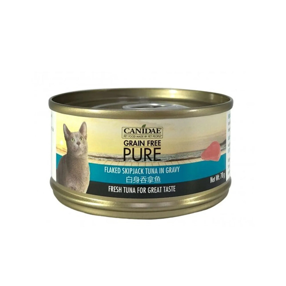 Canidae Pure Canned food for Cat - Flaked Skipjack Tuna in gravy 70g