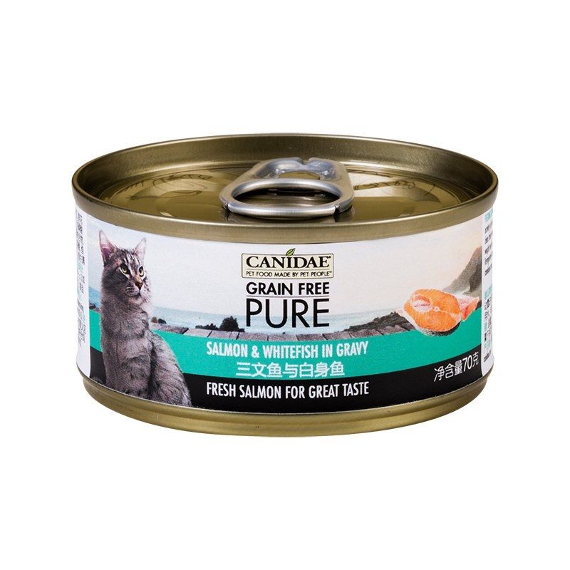 Canidae Pure Canned food for Cat - Salmon & Whitefish in gravy 70g