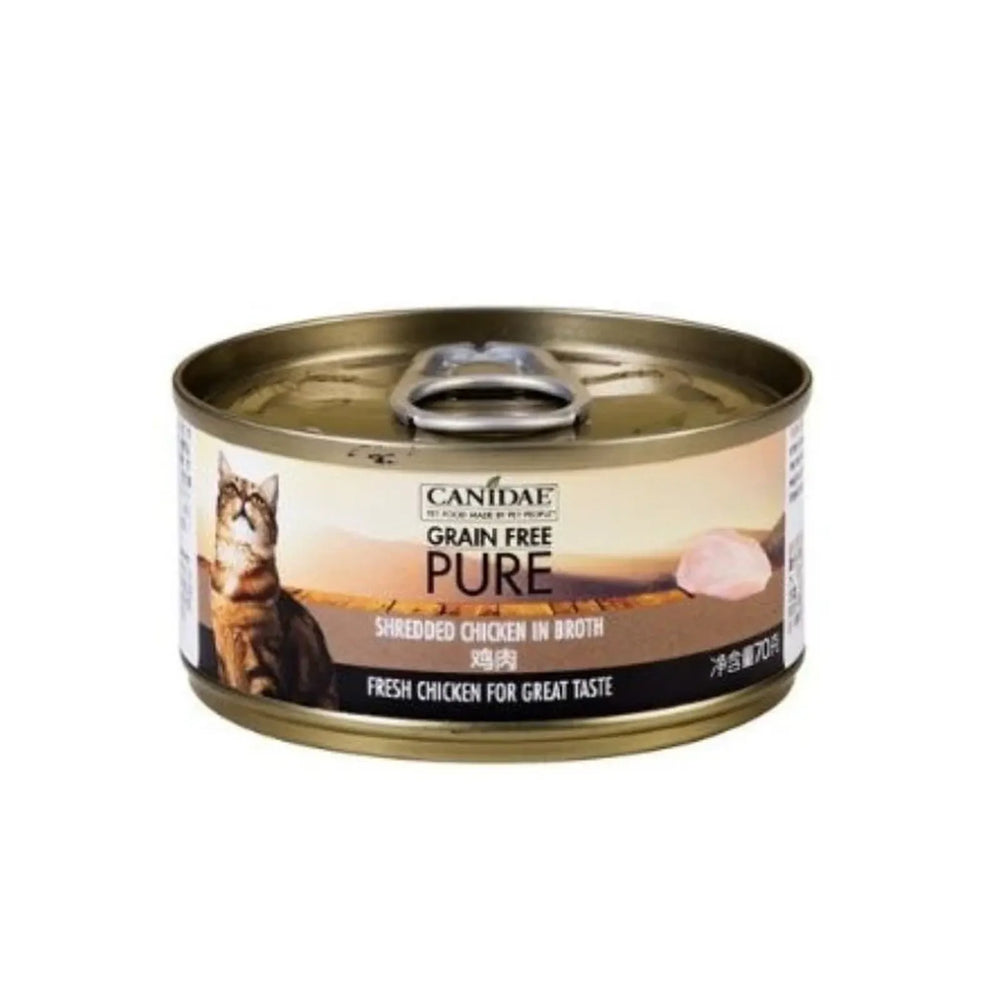 Canidae Pure Canned food for Cat - Shredded Chicken in gravy 70g