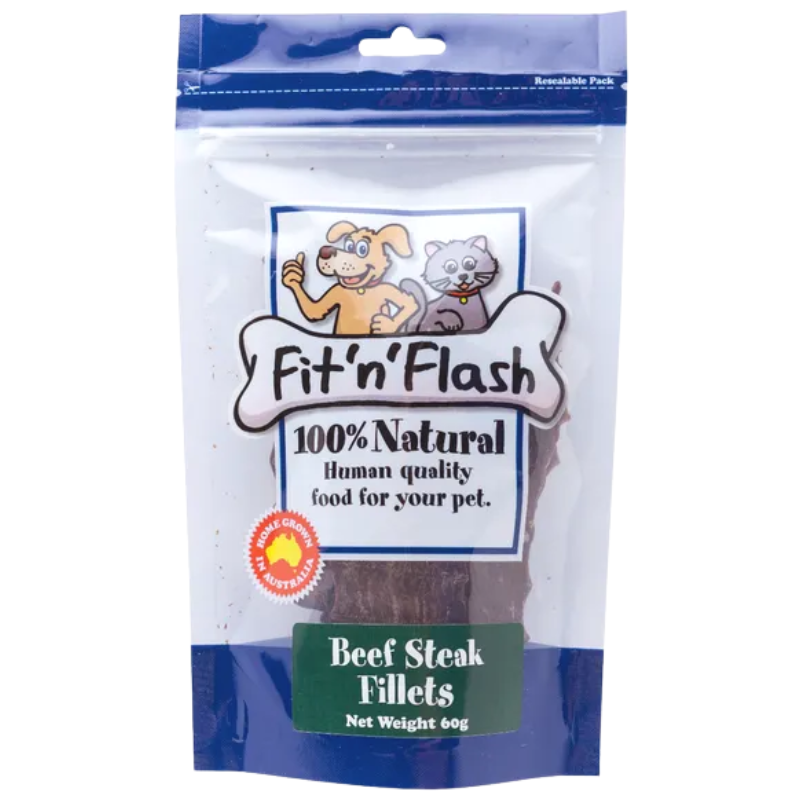 Fit'n'Flash - Beef Steak Fillets 60g