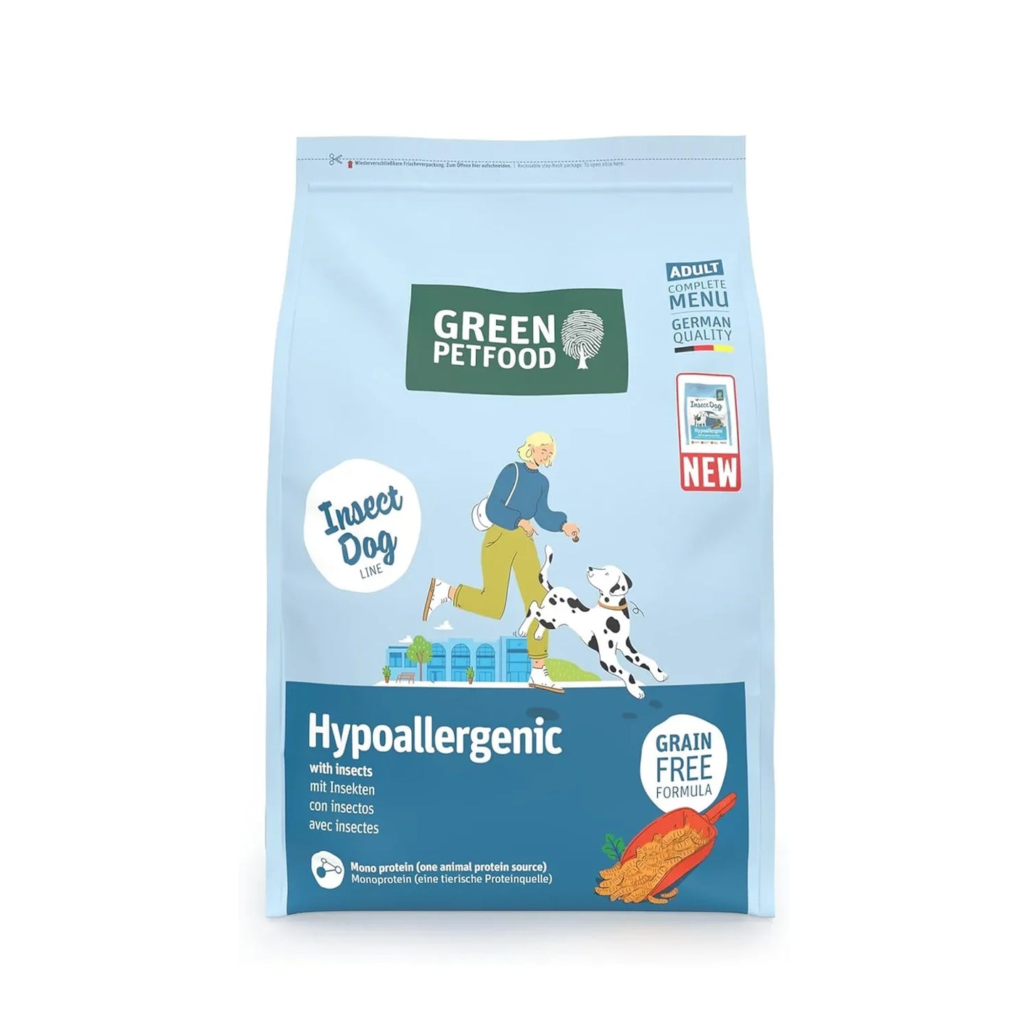 Green Petfood | InsectDog Hypoallergenic with Insect Dry Food | Vetopia