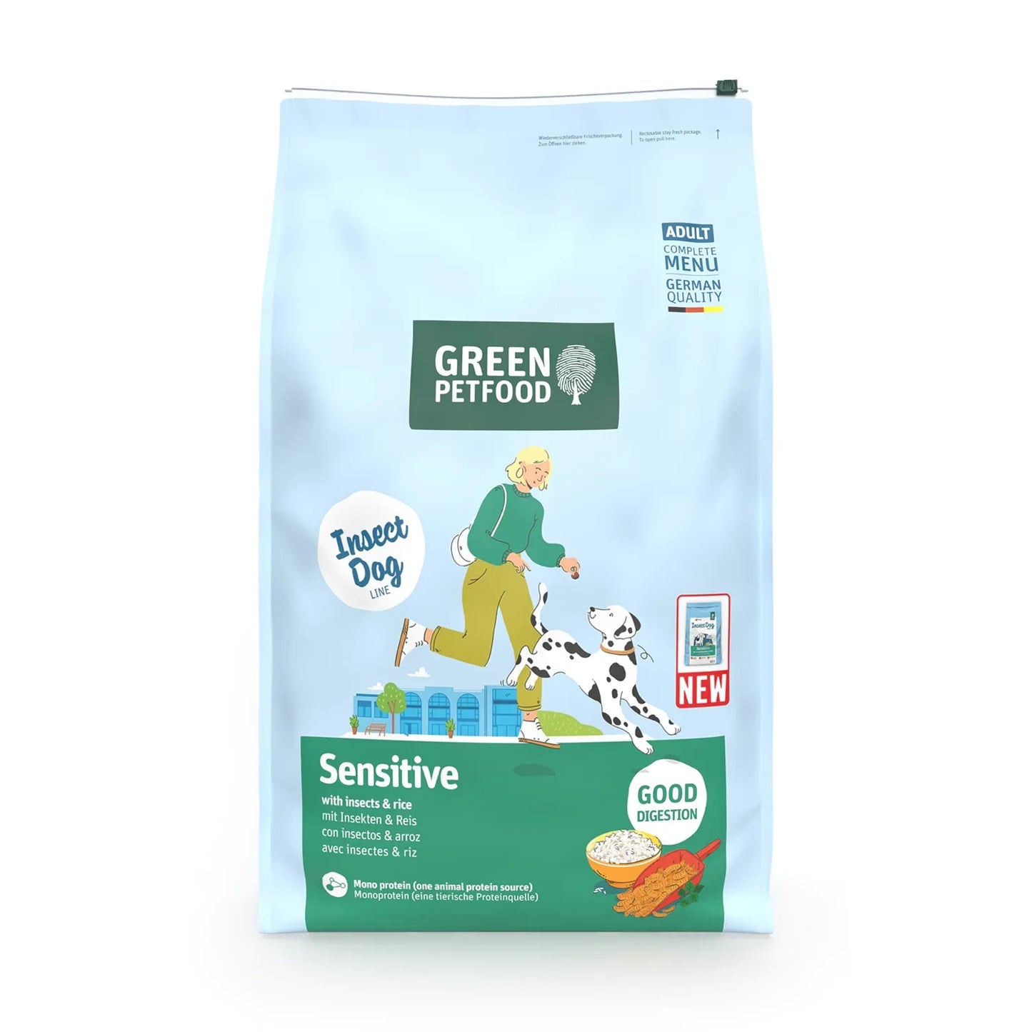 Green Petfood - InsectDog Sensitive Dry Food with Insects & Rice