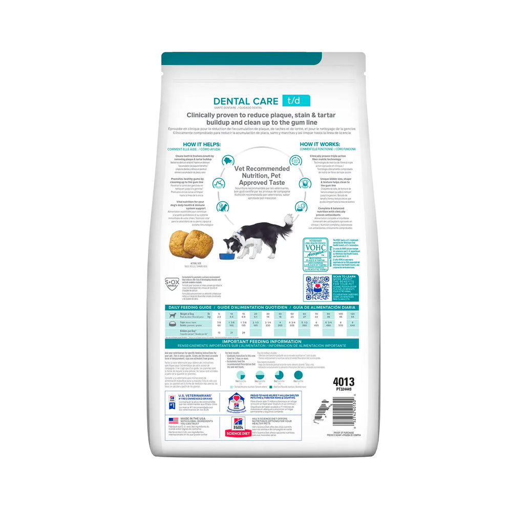 Hill's Prescription Diet - Canine T/D Dental Care 5lb