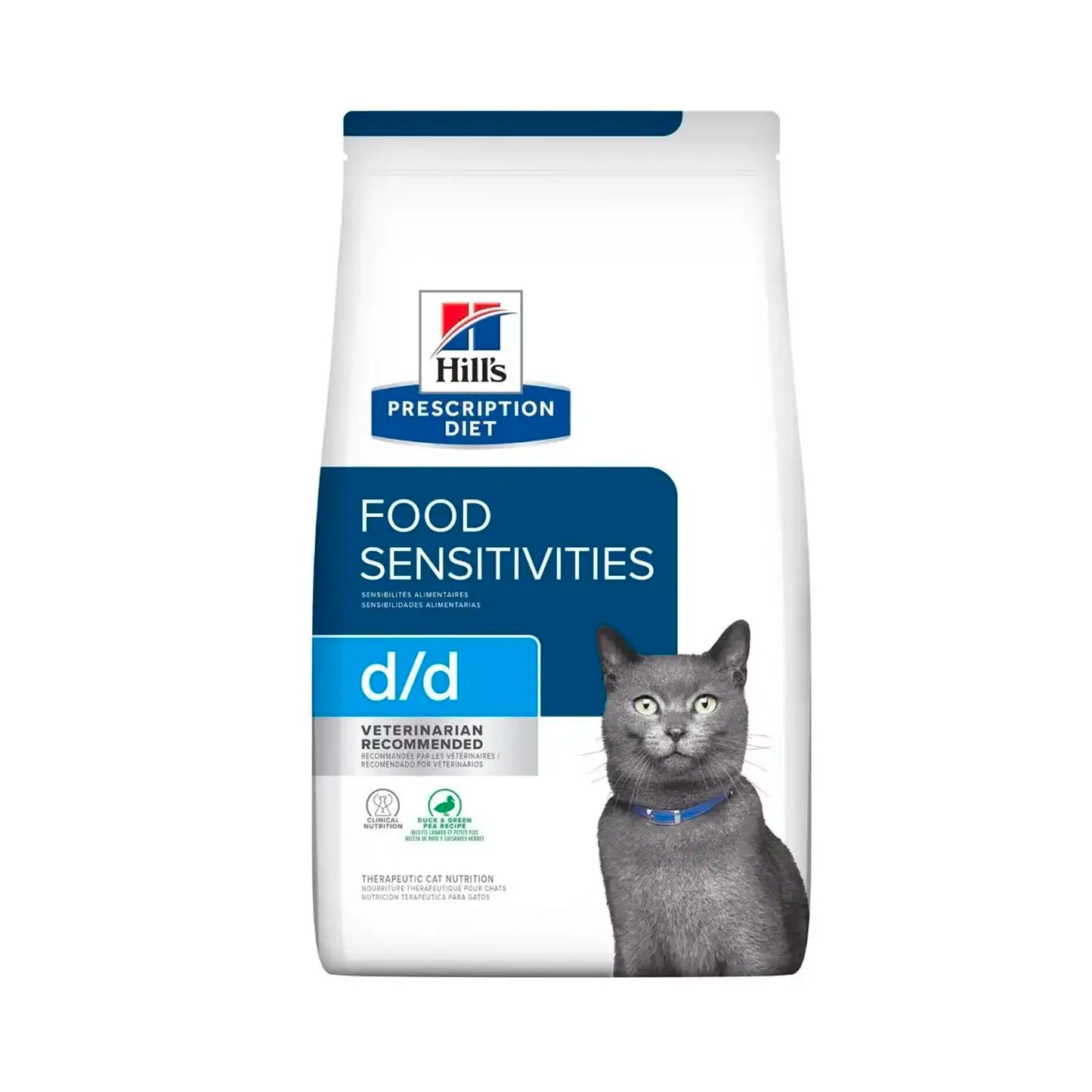 Hill's Prescription Diet - Feline D/D Skin Sensitivities "Duck & Green Pea" 3.5lbs