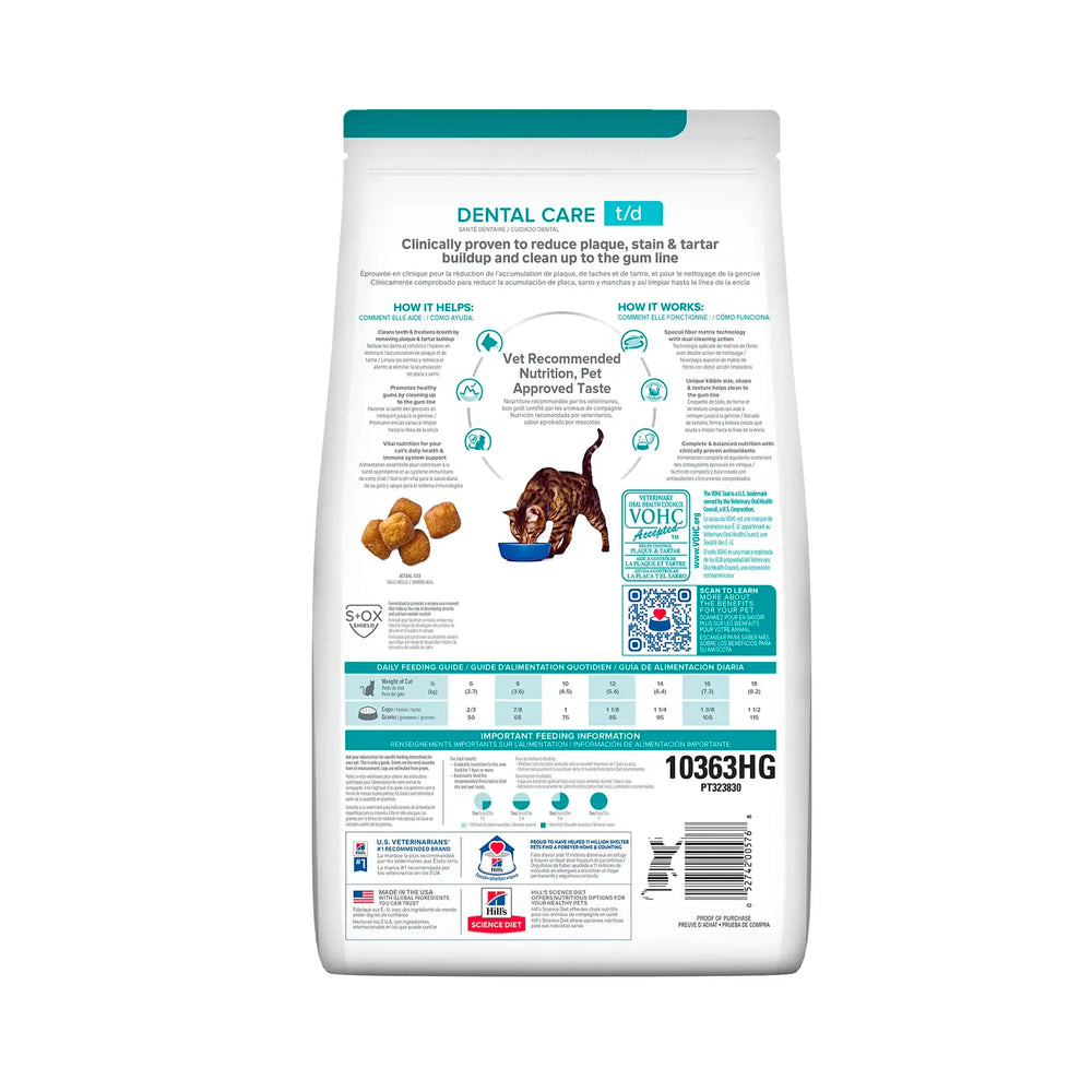 Hill's Prescription Diet - Feline T/D Dental Care