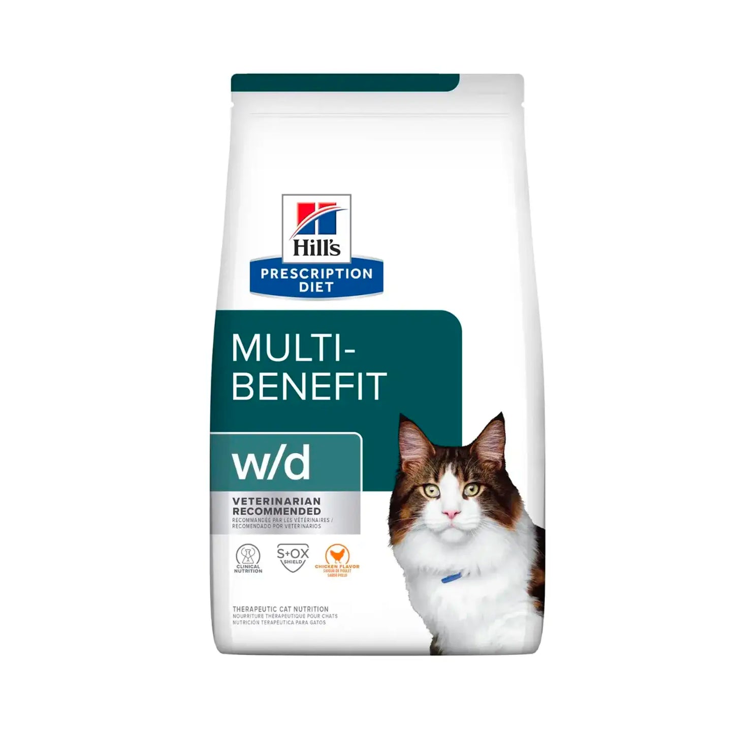 Hill's Prescription Diet - W/D Feline Multi-Benefit Digestive/Weight/Glucose/Urinary Management With Chicken