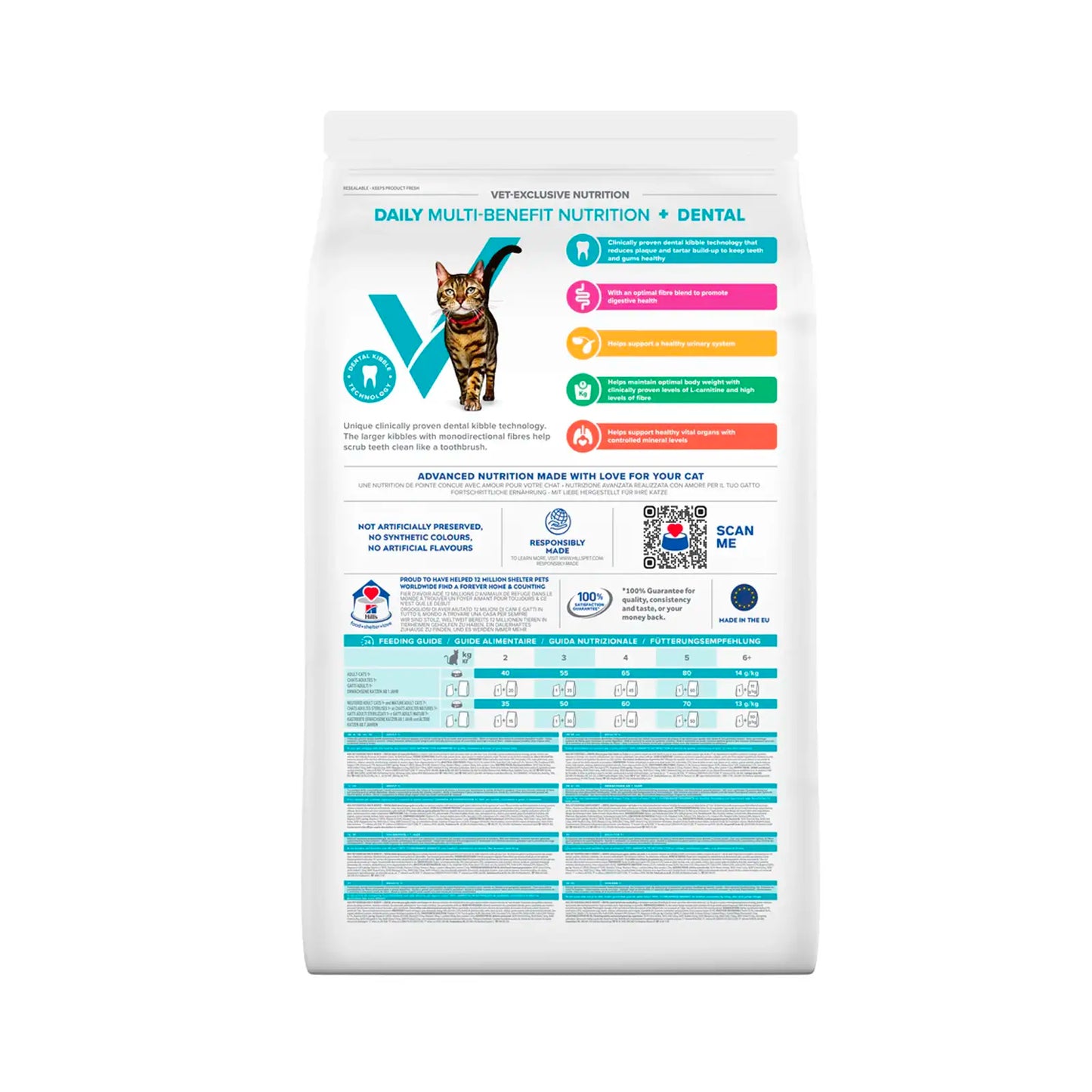 Hill's VetEssentials Diet - Feline Multi Benefit+Dental Adult Dry Food