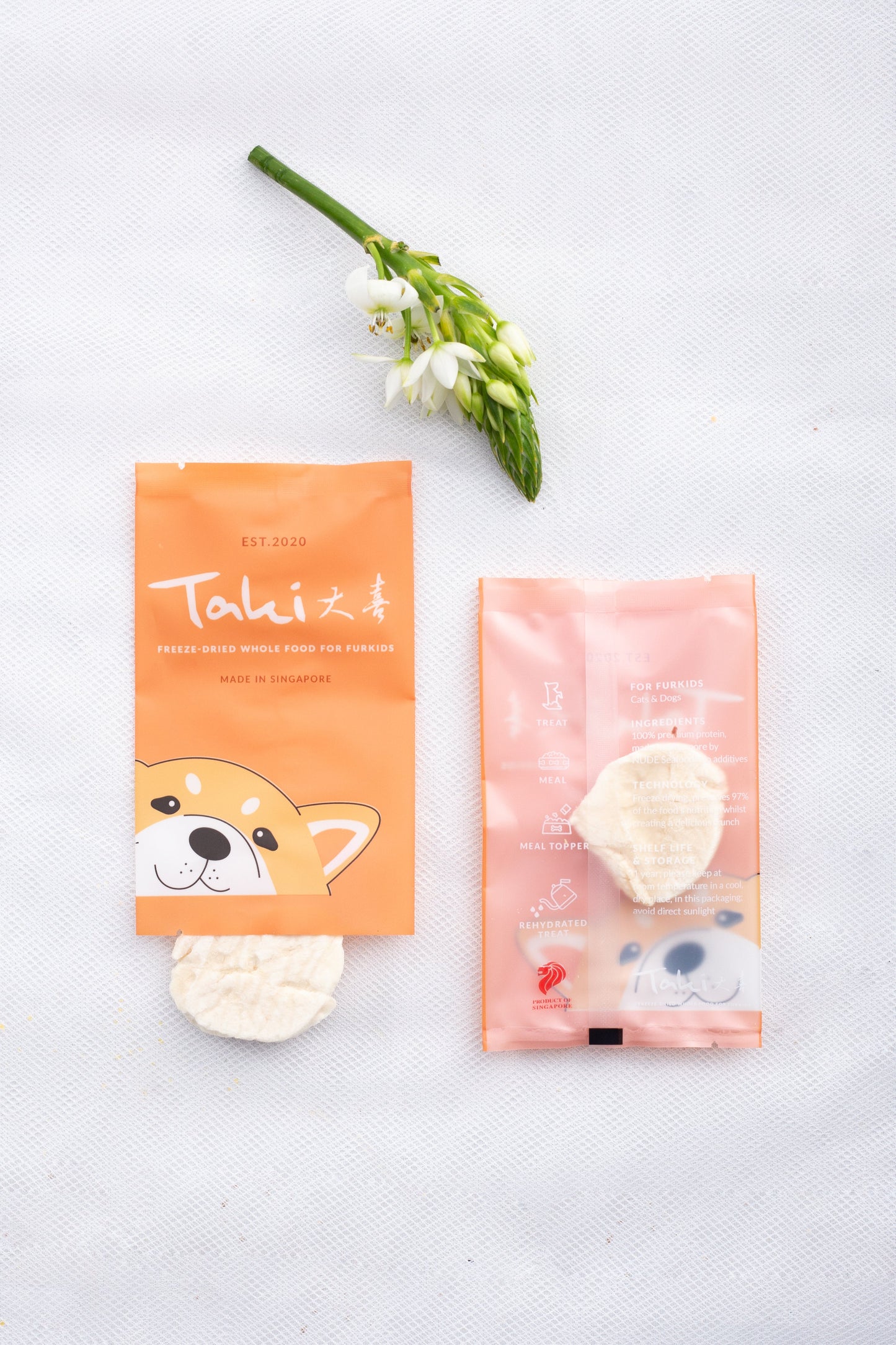 Taki Freeze Dried Treats for Dogs & Cats -  Hokkaido Scallop (6x3.5g)