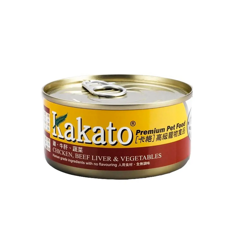 Kakato - Chicken, Beef Liver & Vegetables (Dogs & Cats) Canned 170g