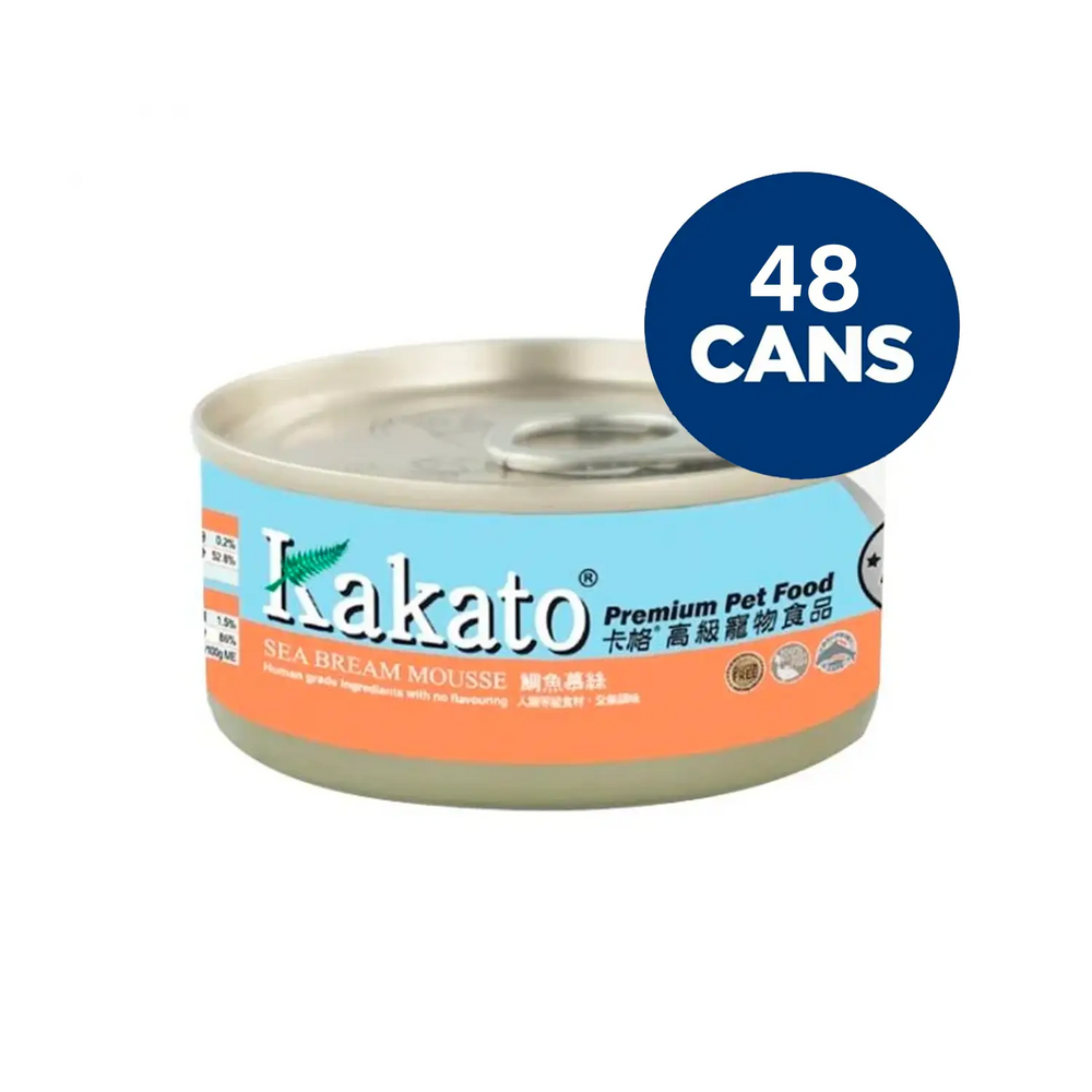 Kakato - Sea Bream Mousse (Dogs & Cats) Canned 70g