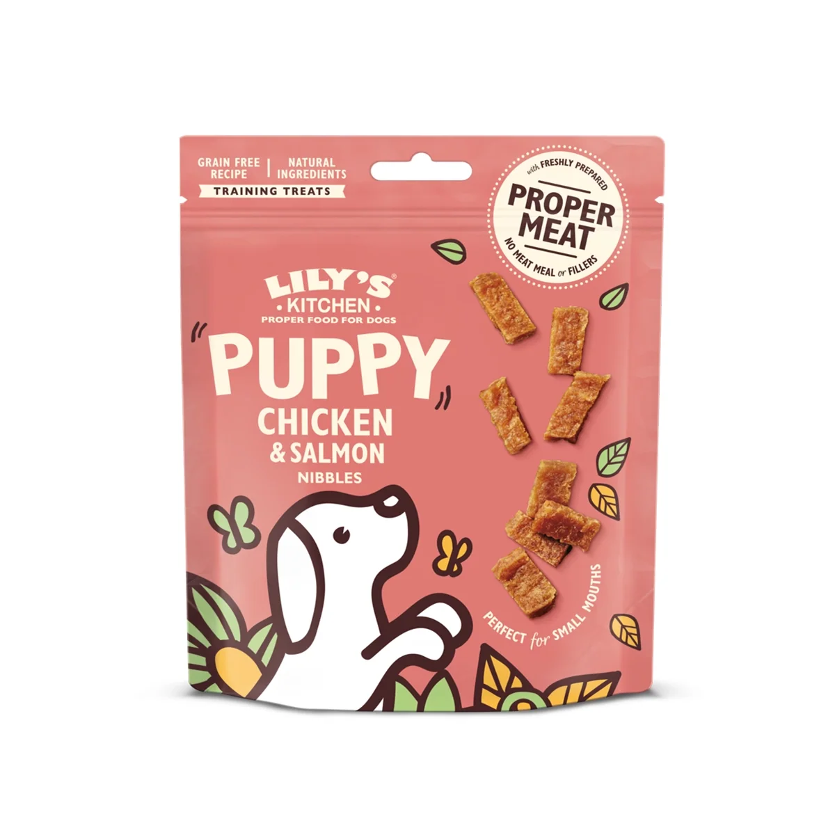 Lily's Kitchen | Chicken & Salmon Nibbles Puppy Treats | Vetopia