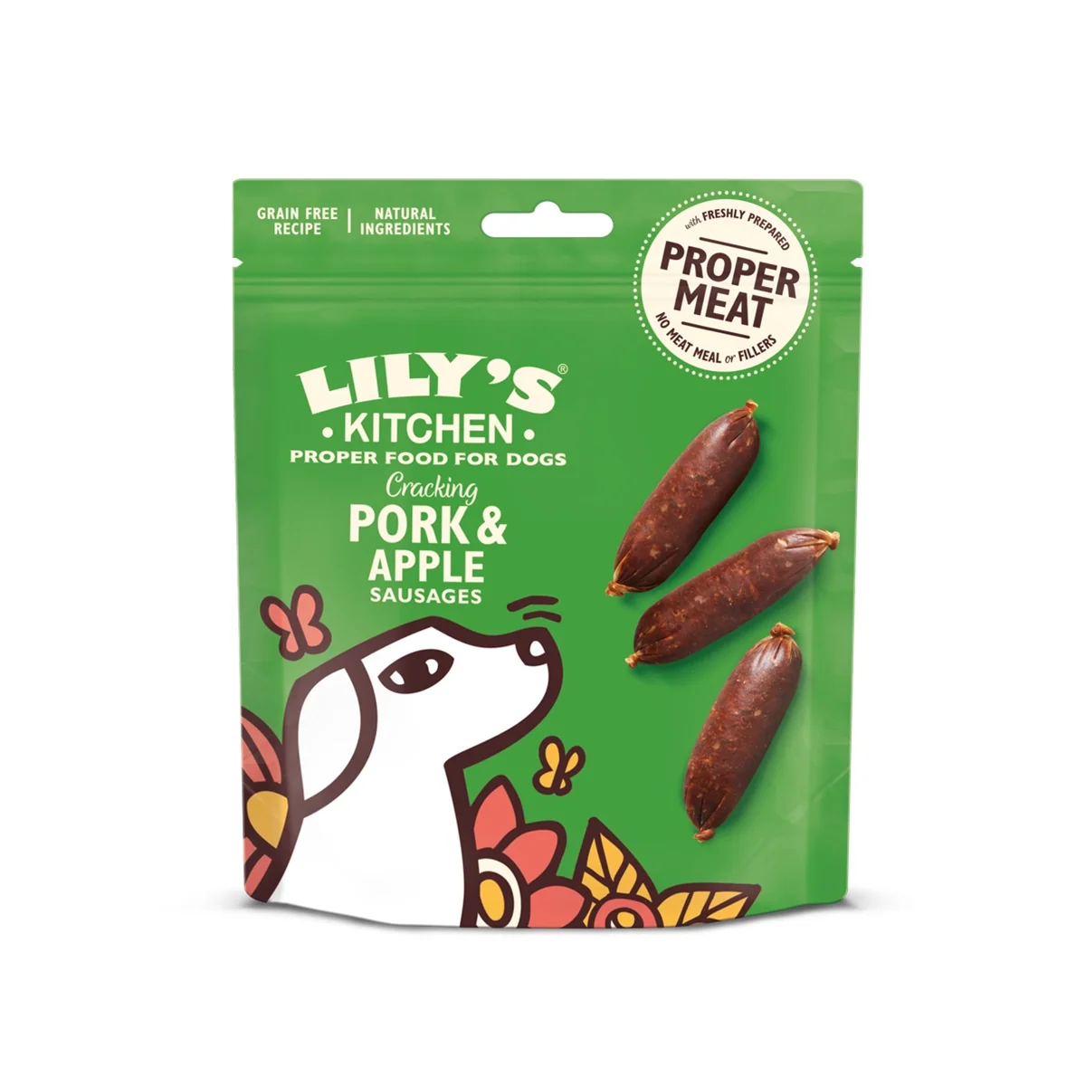 Lily's Kitchen - Cracking Pork & Apple Sausages 70g - Vetopia