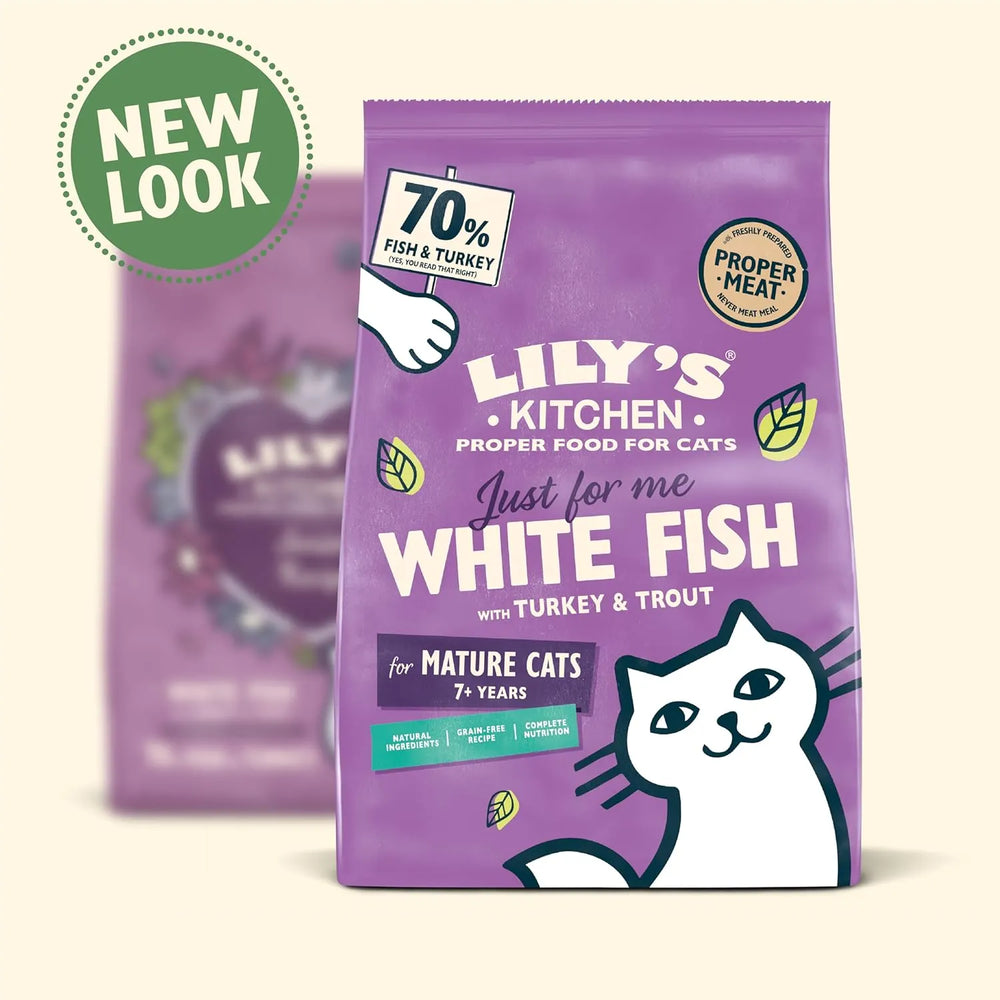 Lily's Kitchen - Fish & Turkey Senior Cat Dry Food - Vetopia