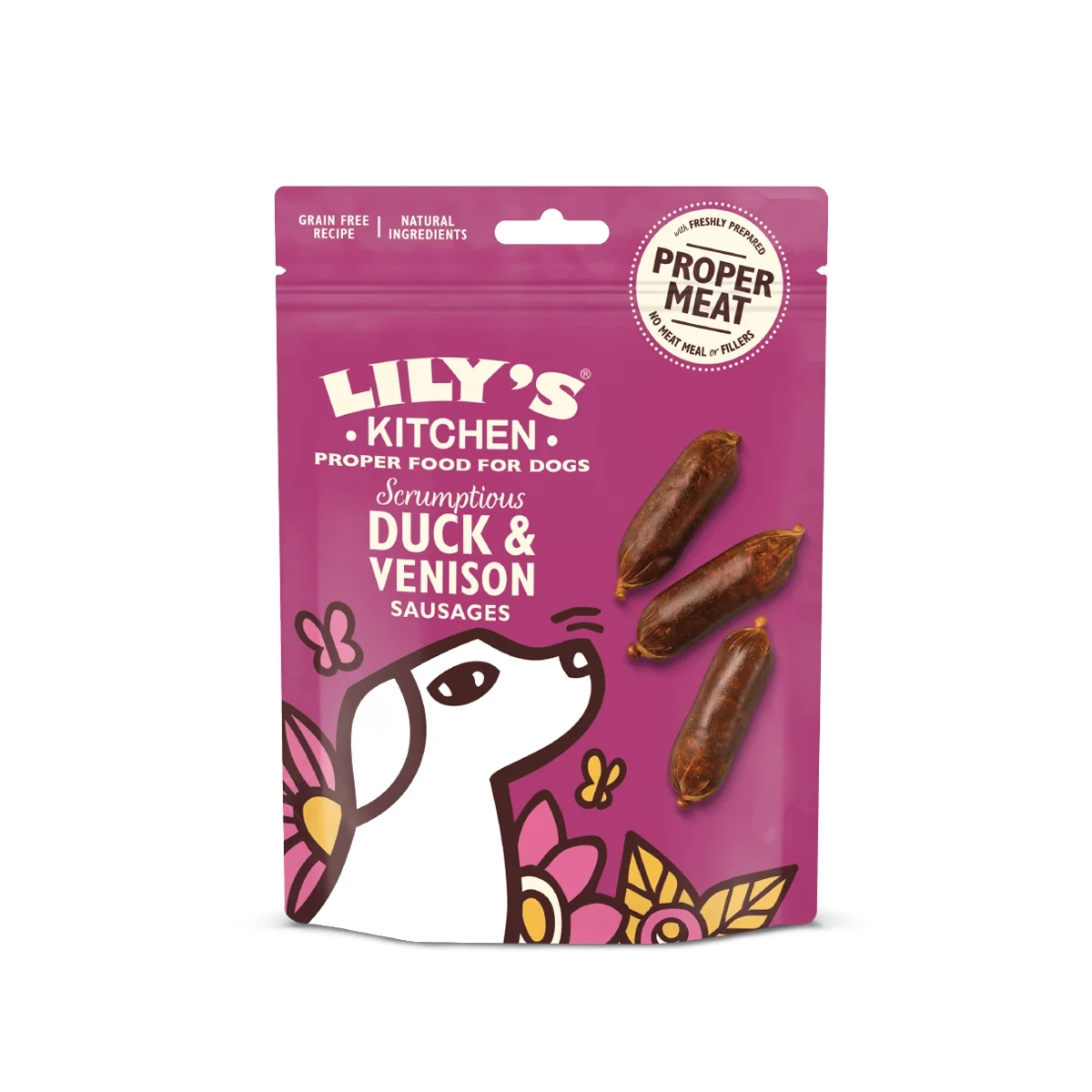 Lily's Kitchen - Scrumptious Duck & Venison Sausages 70g - Vetopia